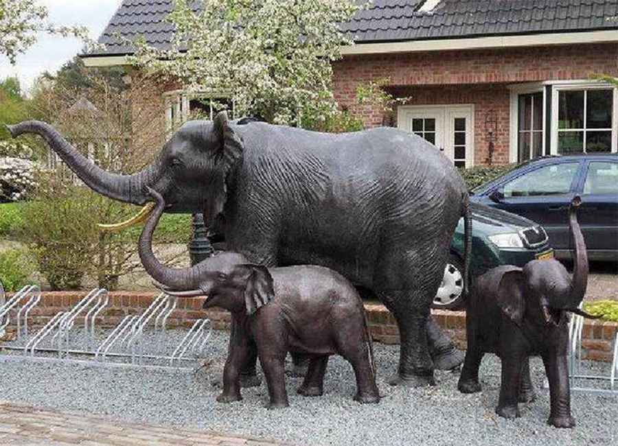 bronze elephant sculpture (8)