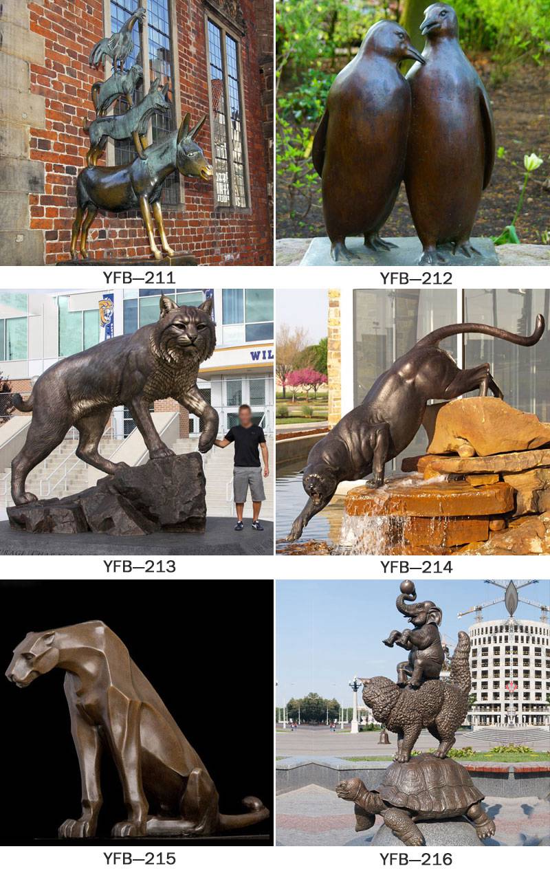 custom made bronze animals statue for sale