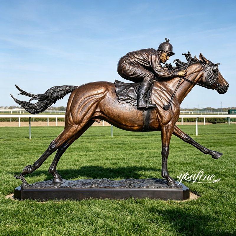 horse and jockey statue