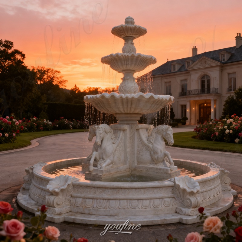 horse fountain for manor