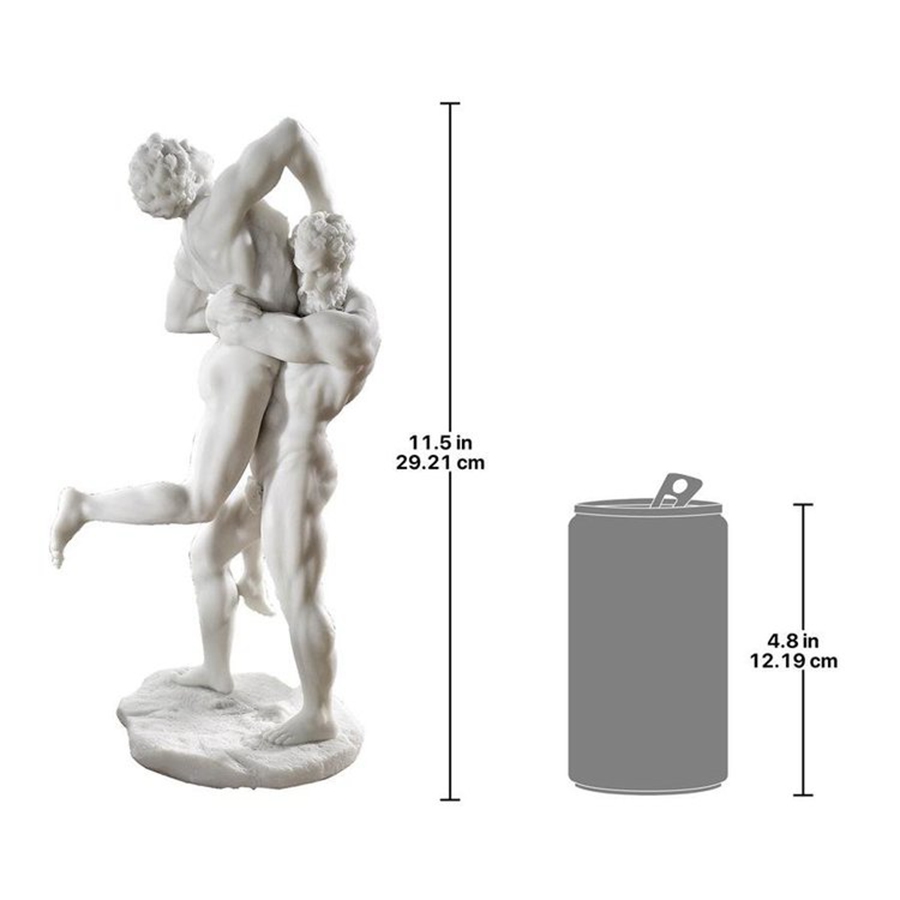 marble Hercules and Antaeus sculpture (8)