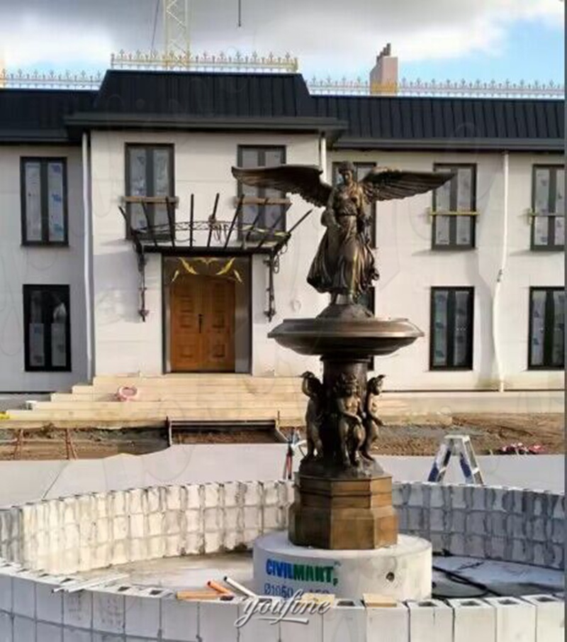 outdoor angel water fountain Australia feedback