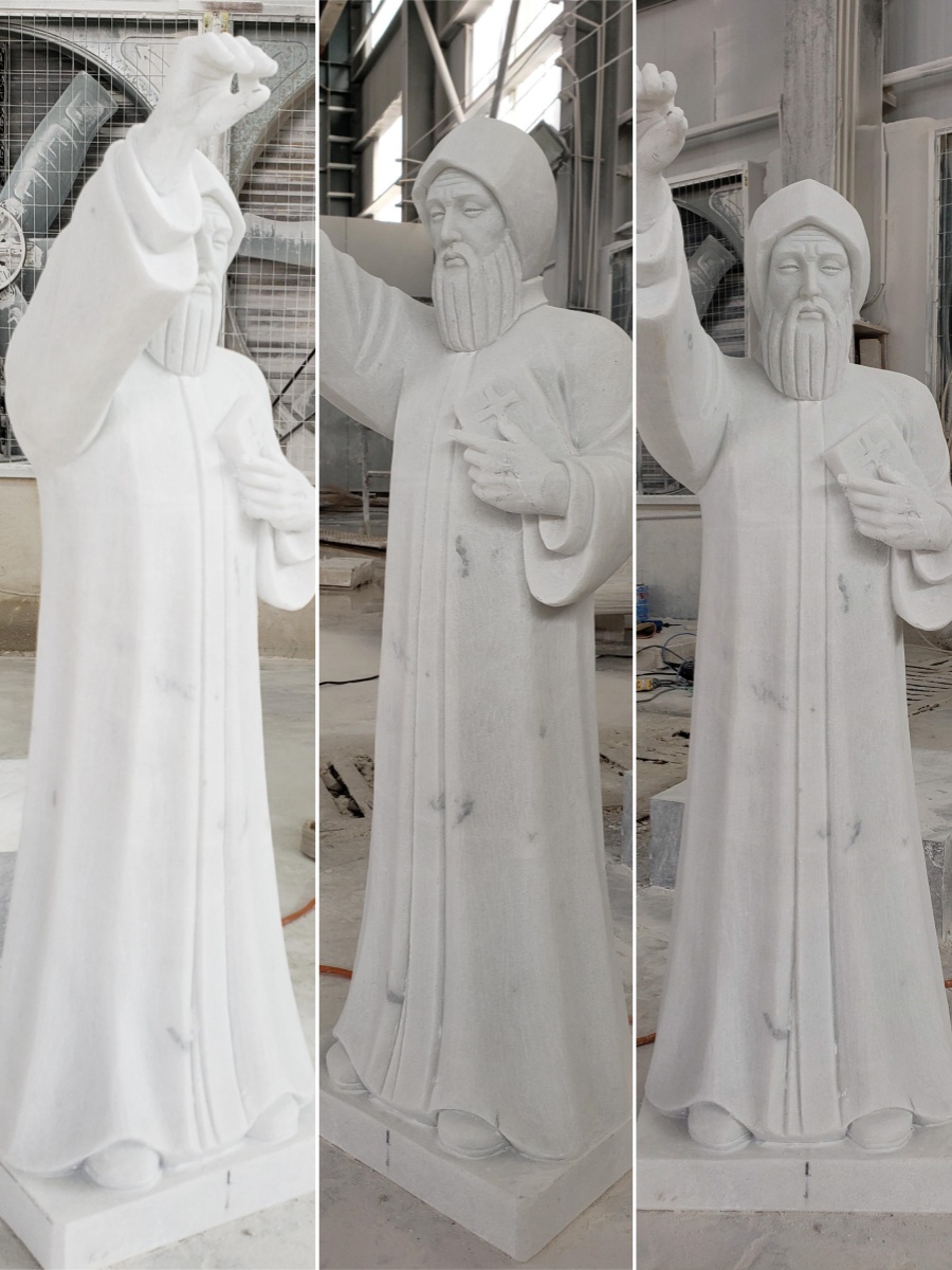 Marble St. Charbel Statue for sale (2)