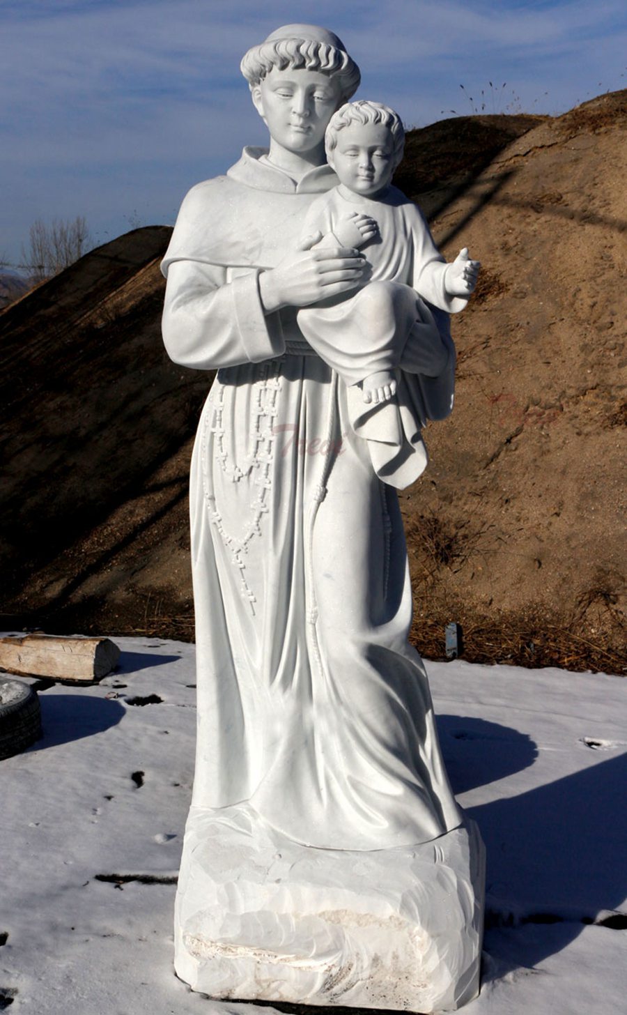 marble St. Anthony statue outdoor (3)