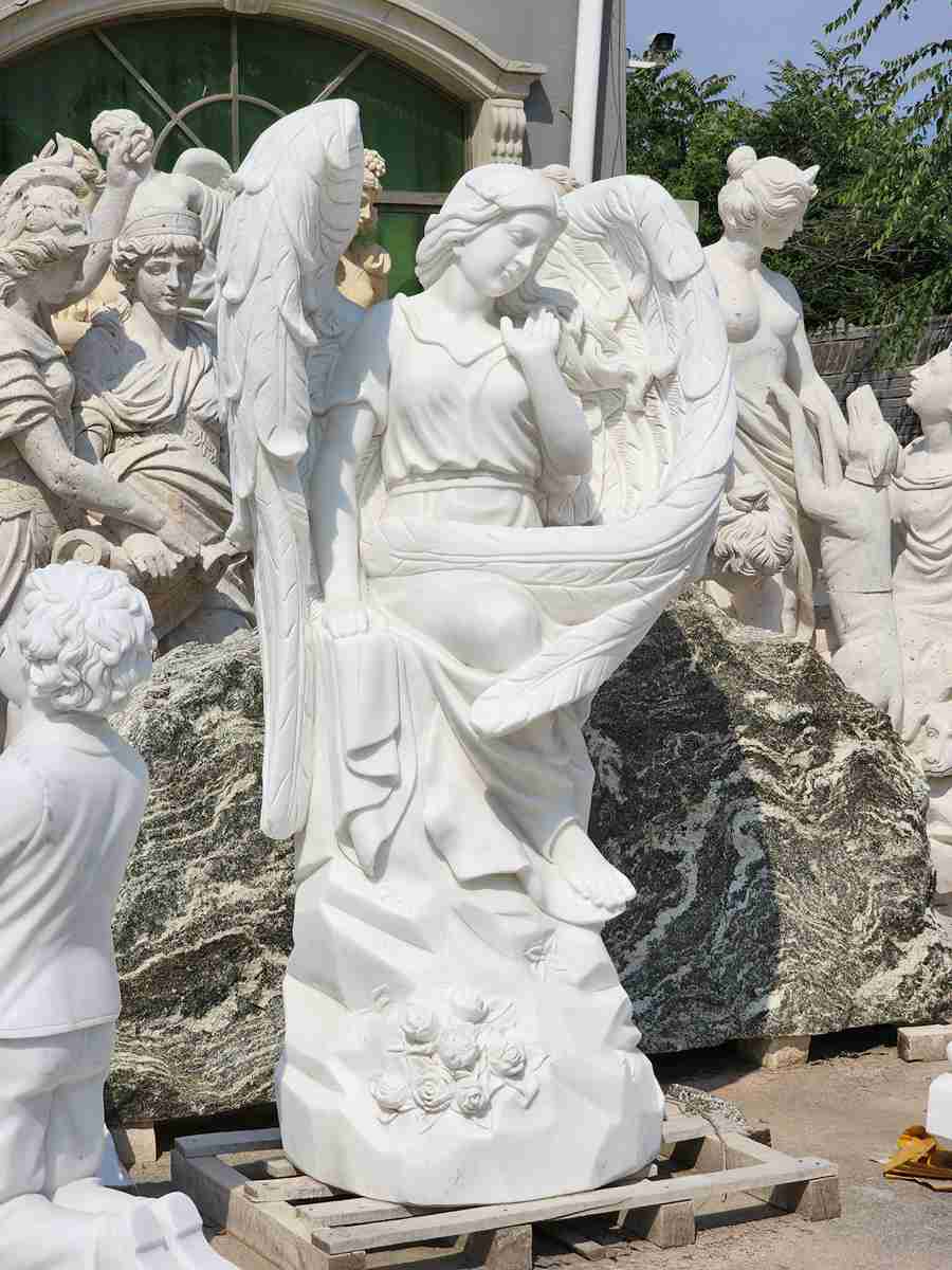 marble angel statues (2)
