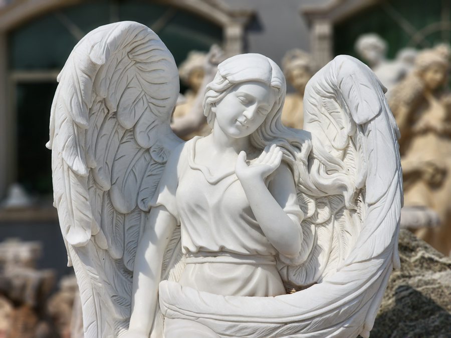 marble angel statues (4)