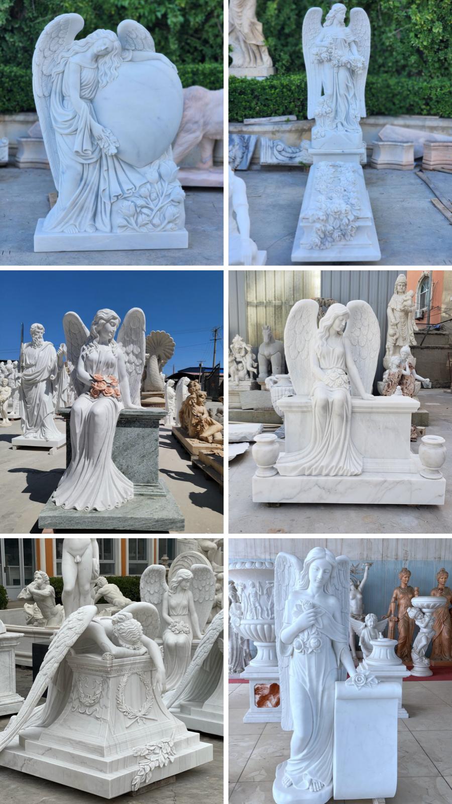 marble angel tombstone for sale (2)
