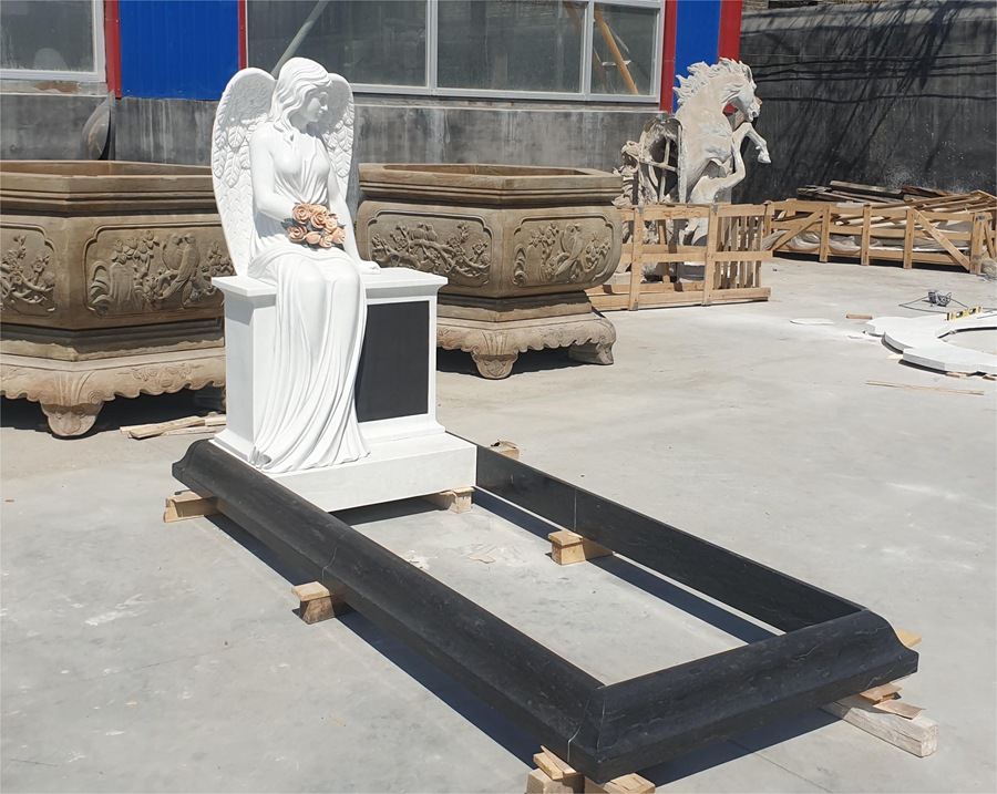 marble angel tombstone for sale (3)
