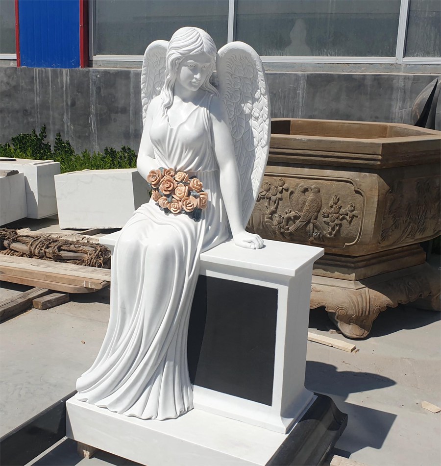 marble angel tombstone for sale (5)