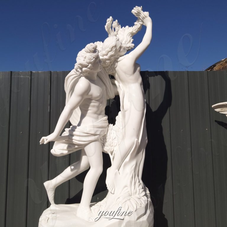 marble Apollo and Daphne statue