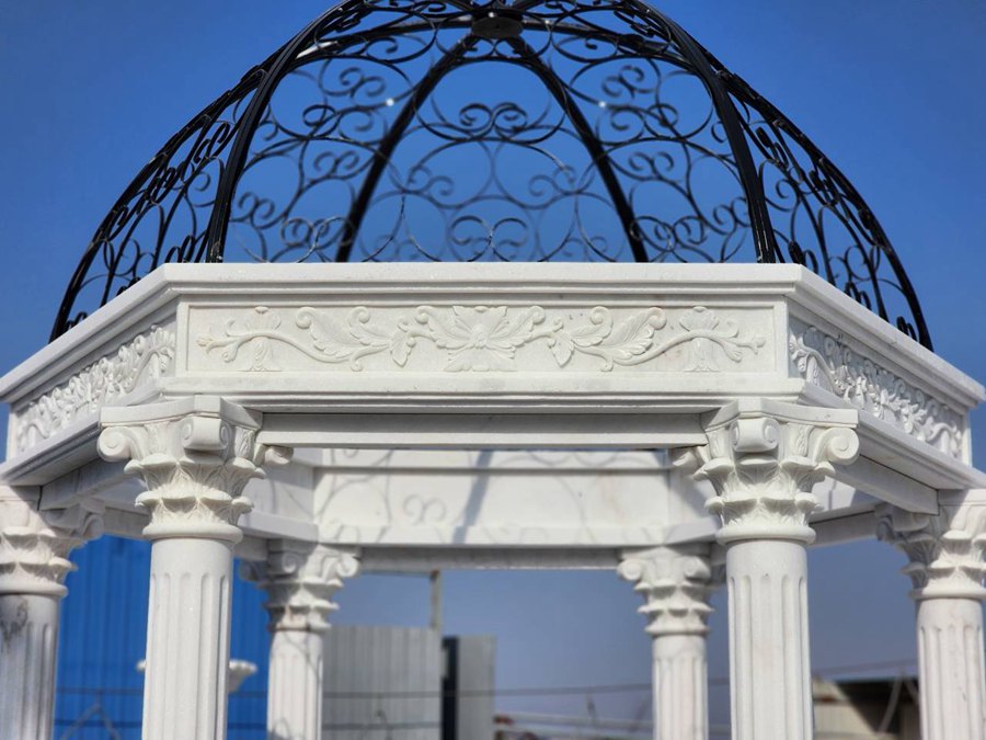 marble column gazebo (4)