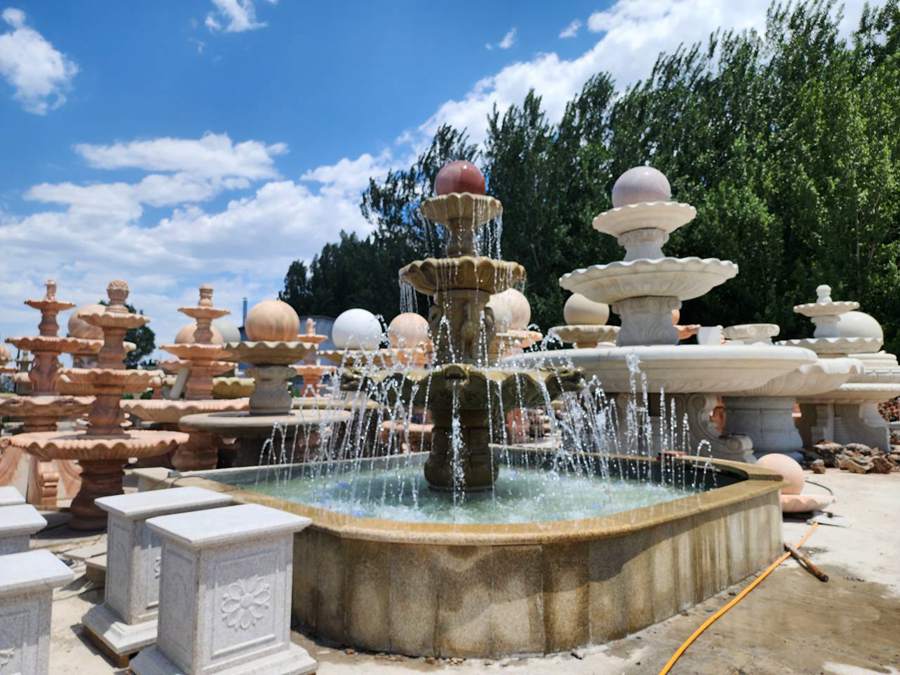 marble fountain