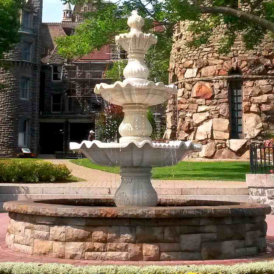 marble tiered fountain