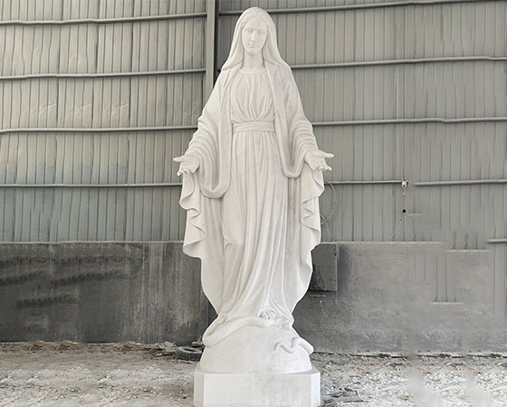 marble virgin mary statue (5)