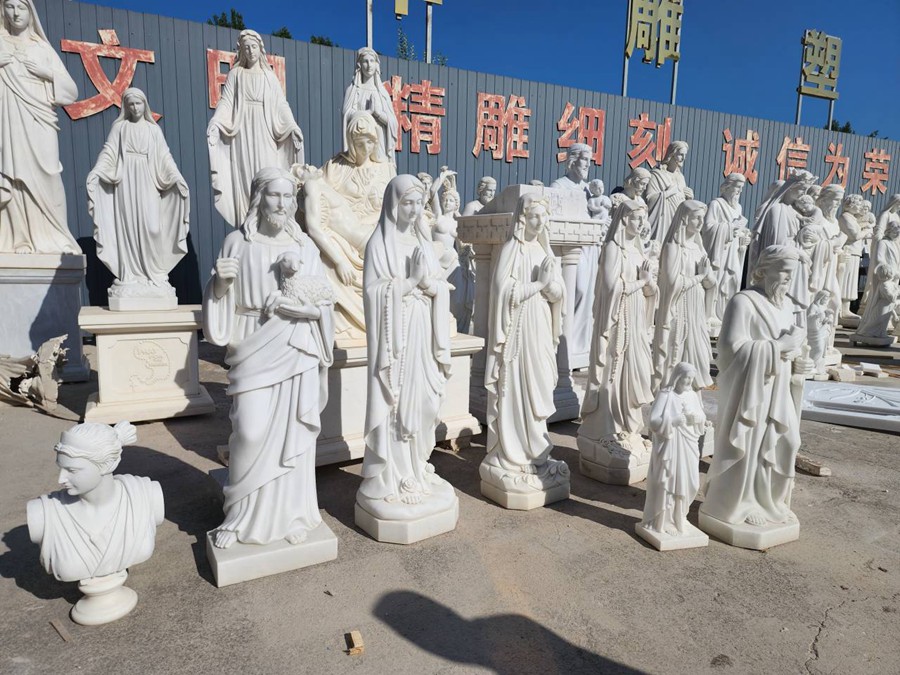 marble virgin mary statue for sale (1)