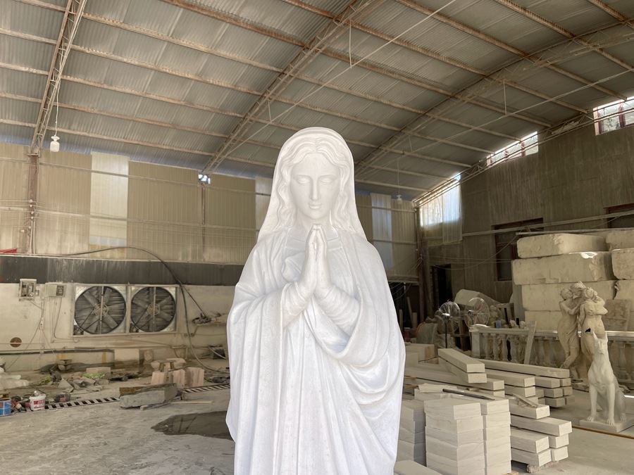 marble virgin mary statue for sale (6)
