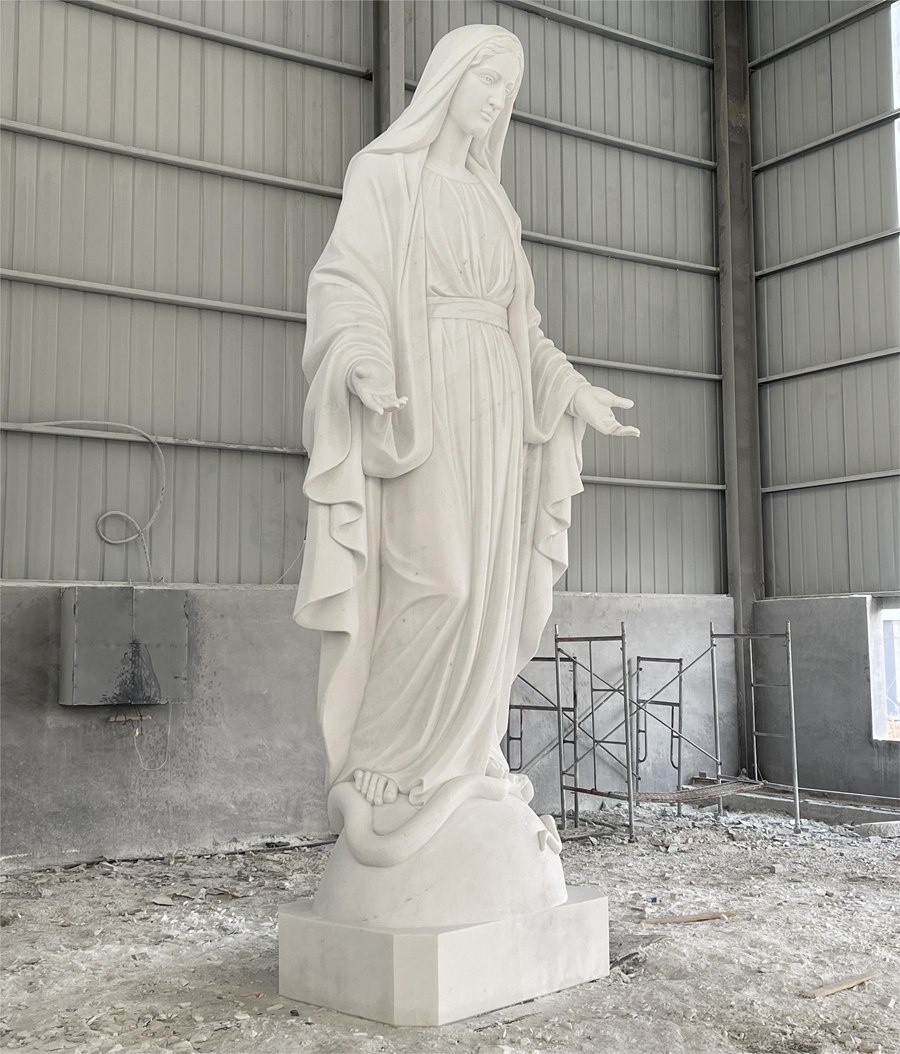 marble virgin mary statue for sale (6)