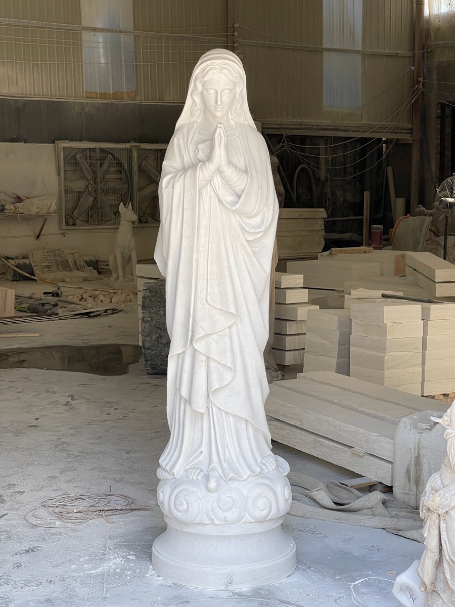 marble virgin mary statue for sale (8)