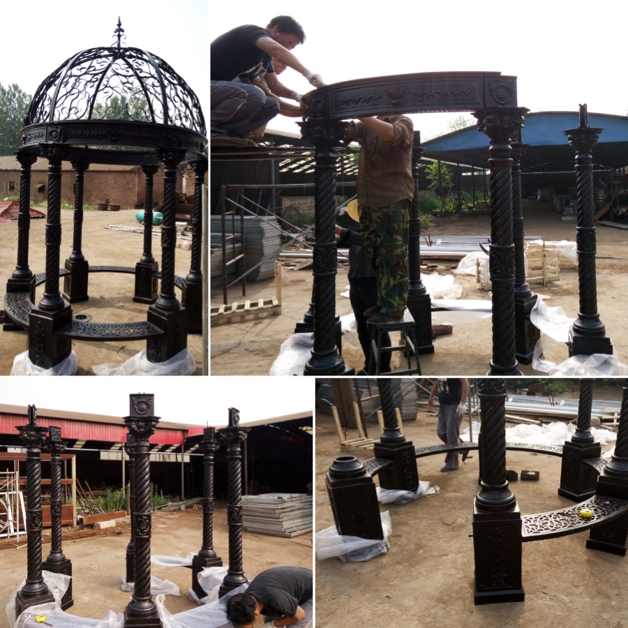 black cast iron gazebo