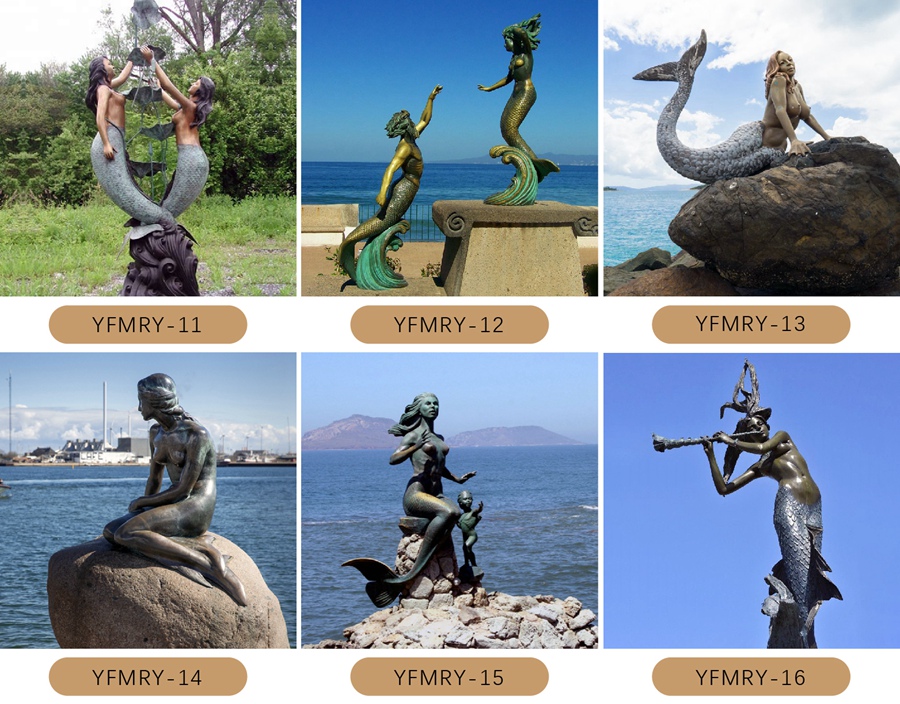 bronze mermaid statue for sale (9)