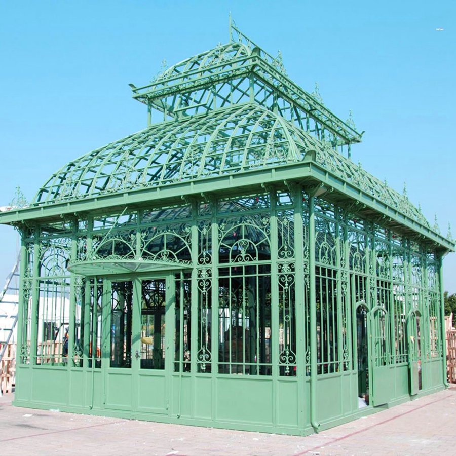 green wrought iron gazebo (8)