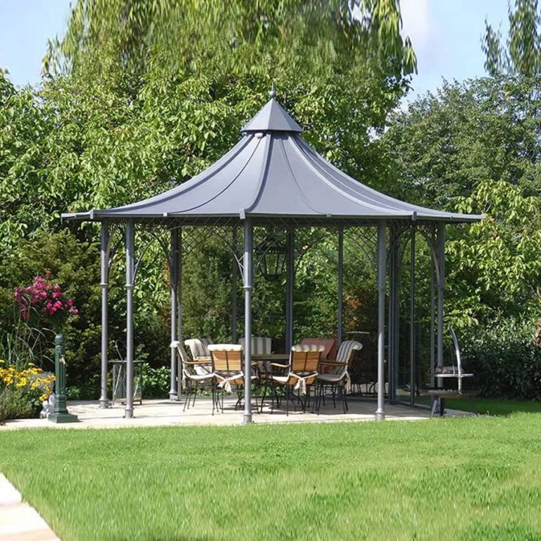 Large Outdoor Classical Wrought Iron Pergola Gazebo YouFine Sculpture