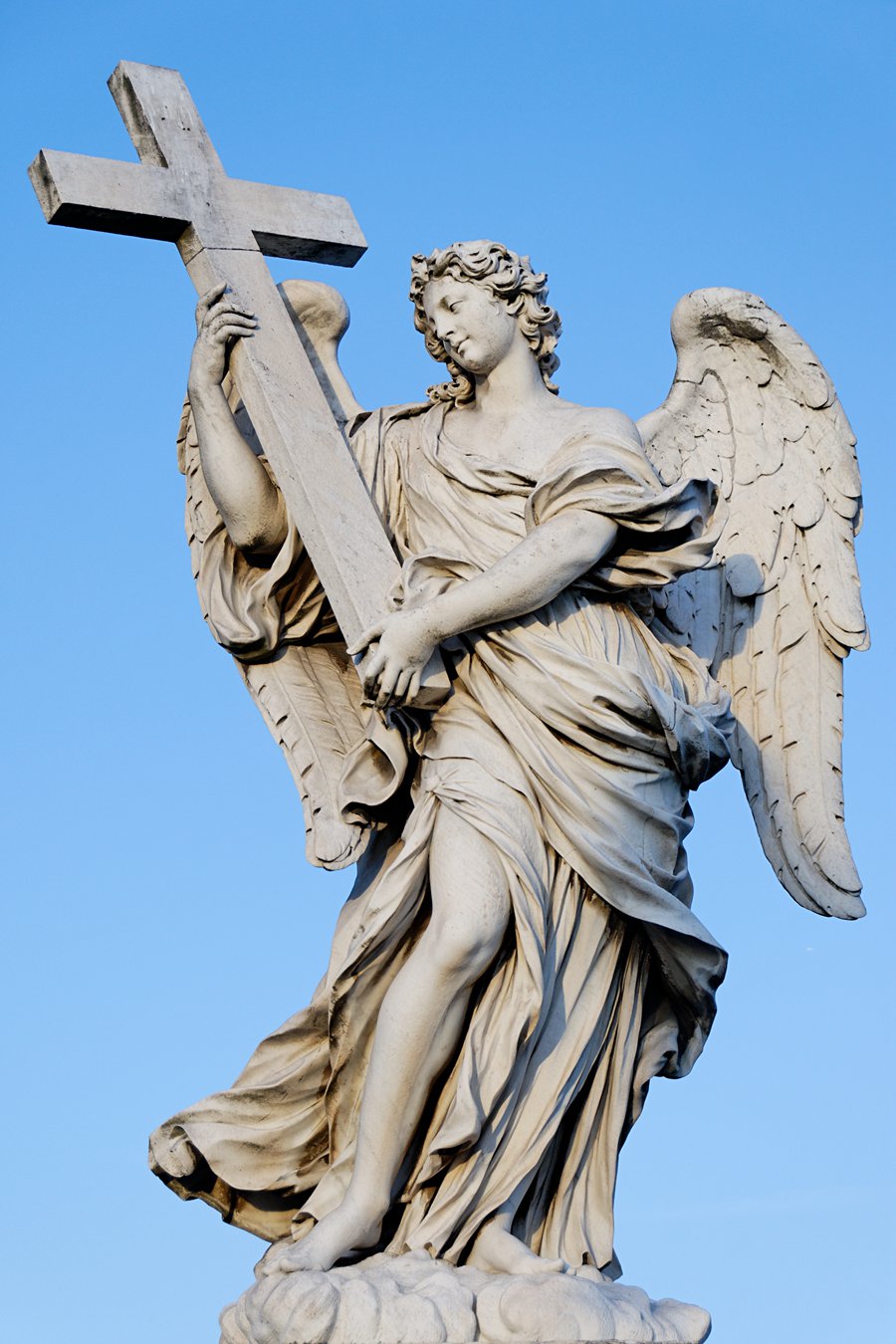 Angel with the Cross statue
