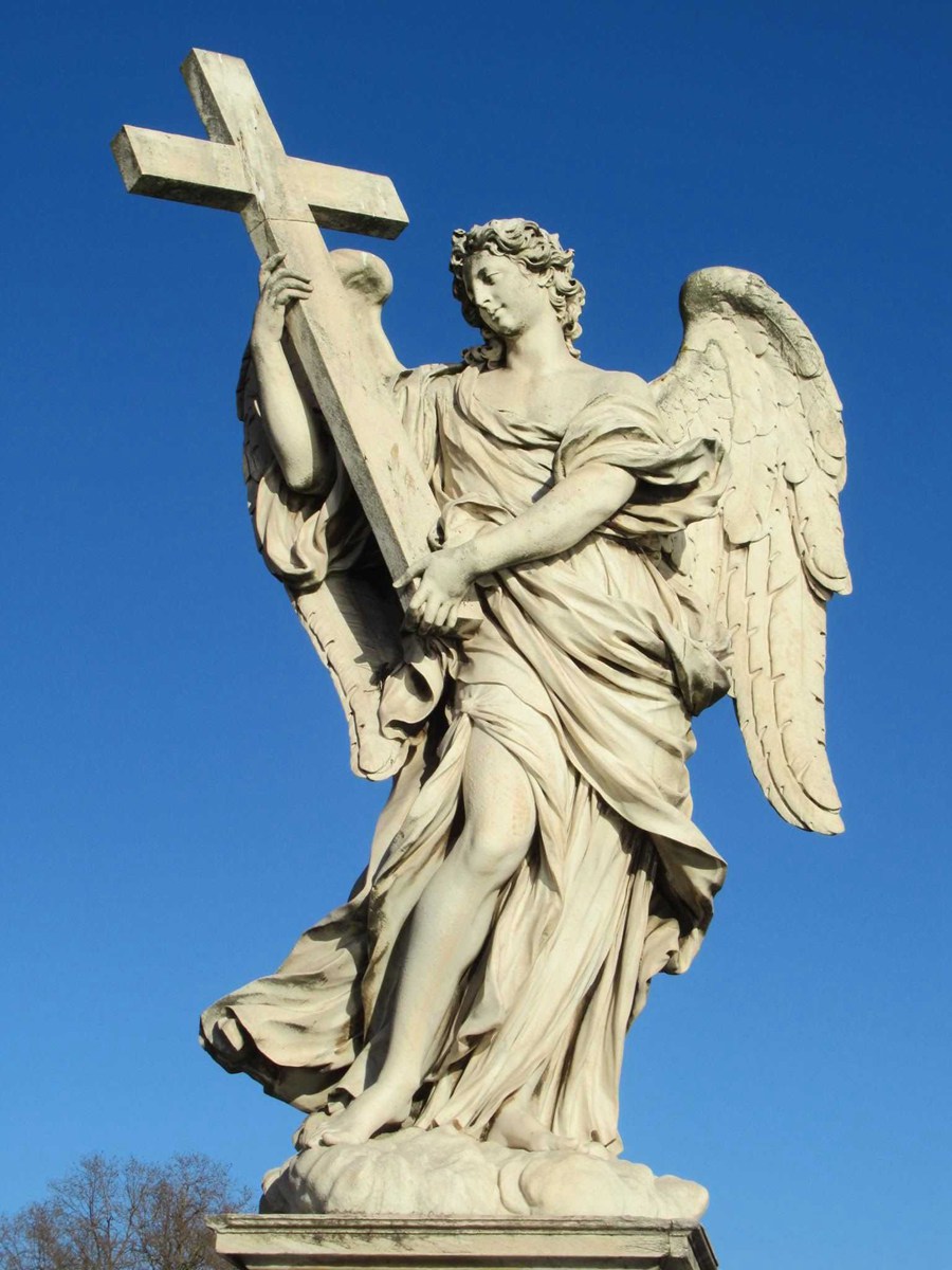 angel with the cross statue (2)