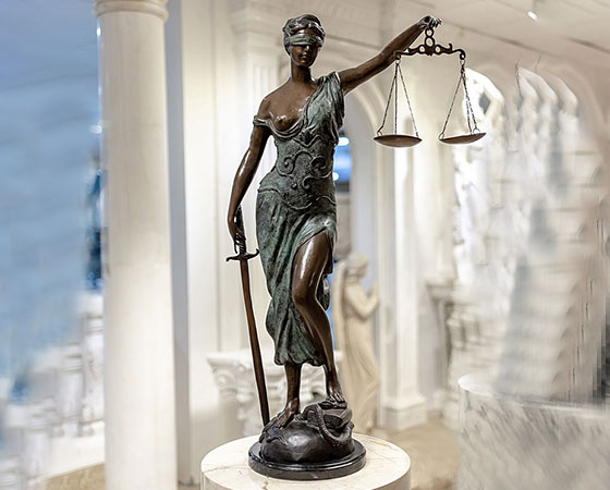 bronze Lady Justice statue (1)