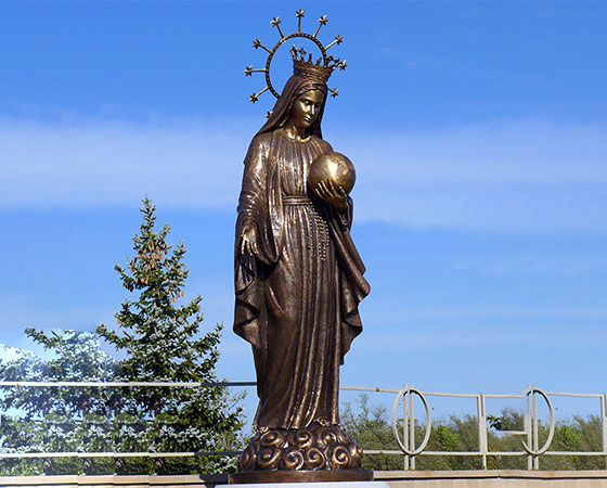 bronze Virgin Mary statue (1)