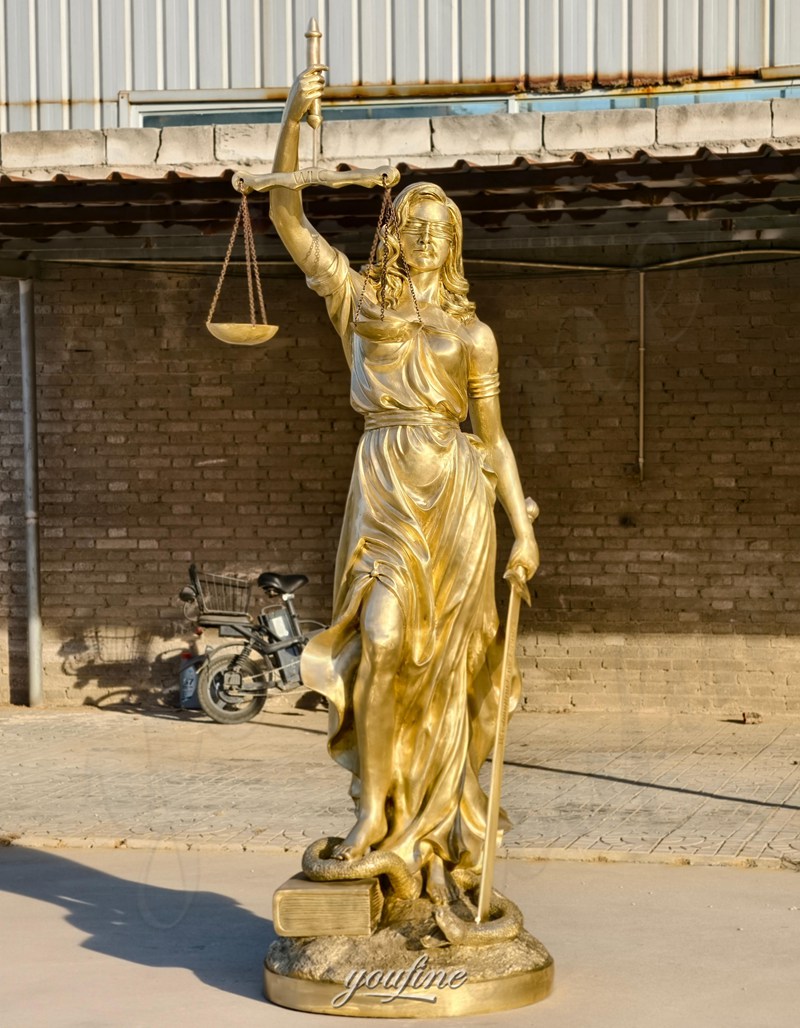 Bronze the Lady of Justice Statue