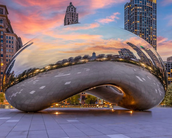 metal cloud gate sculpture (1)