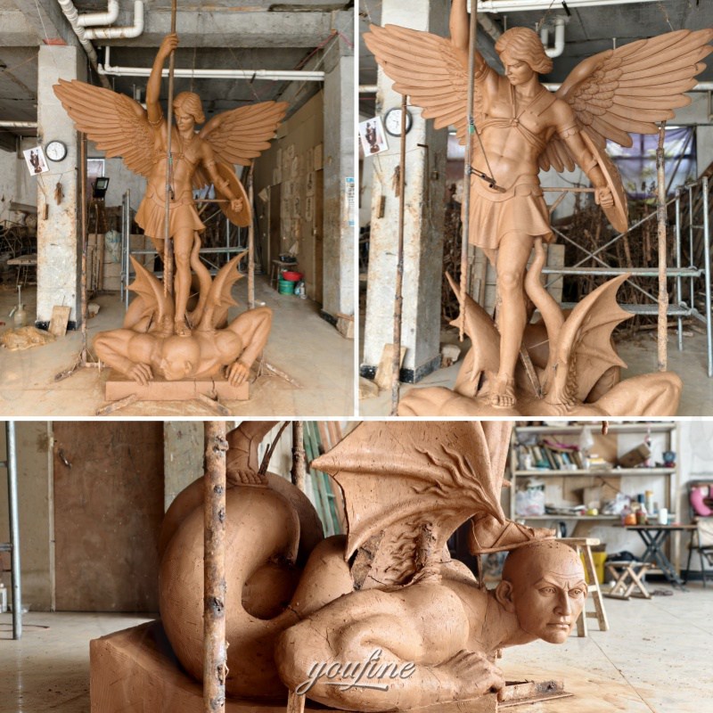 St.Michael Statue clay model
