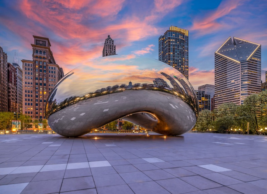 stainless steel bean sculpture (1)