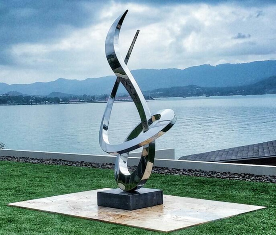 stainless steel outdoor sculpture (7)