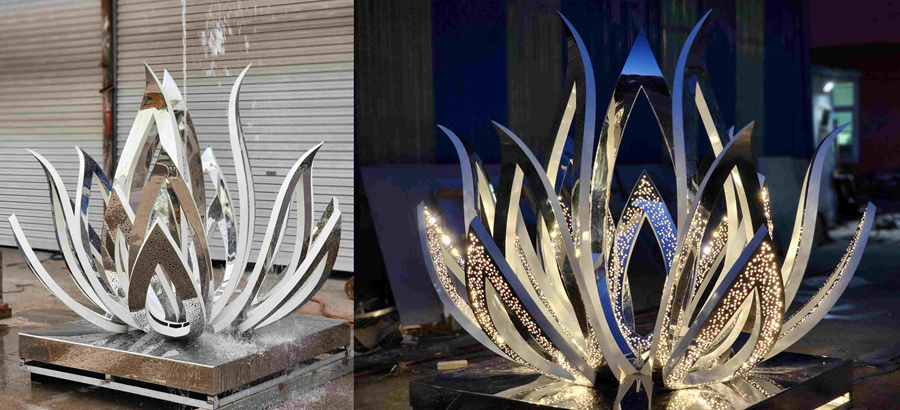 stainless steel outdoor sculpture (9)