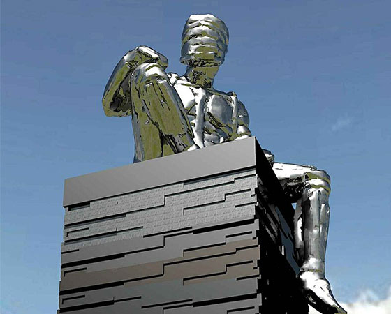 Man of Steel Sculpture (2)