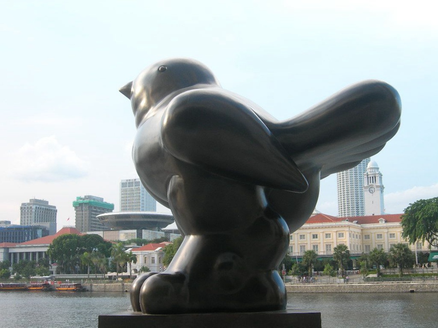 bronze bird sculpture (2)