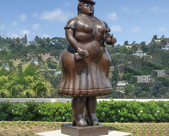 bronze fat woman sculpture (2)