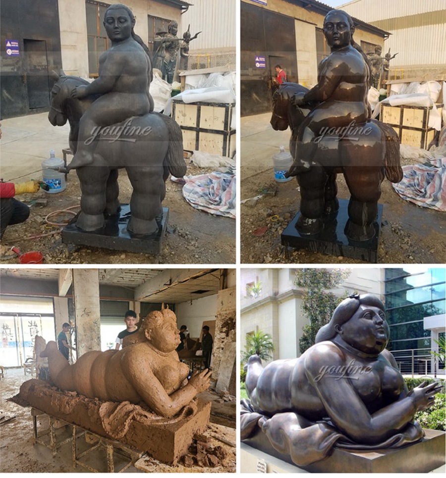 bronze fat woman statue (12)
