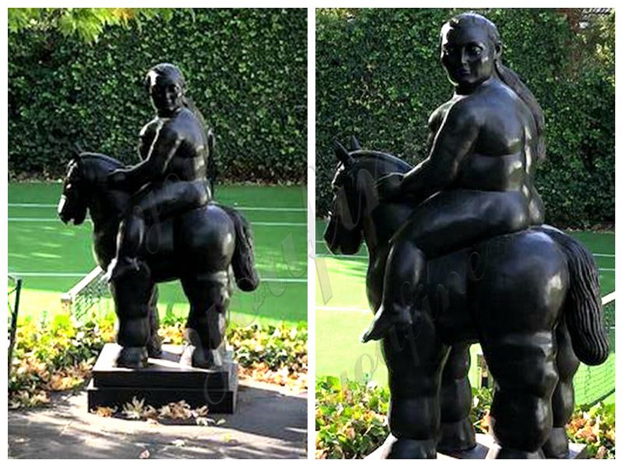 bronze fat woman statue (8)