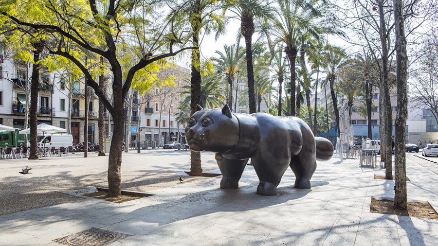 bronze large cat sculpture (2)