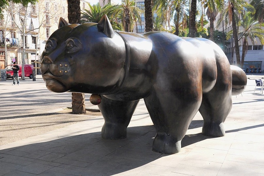 bronze large cat sculpture (3)