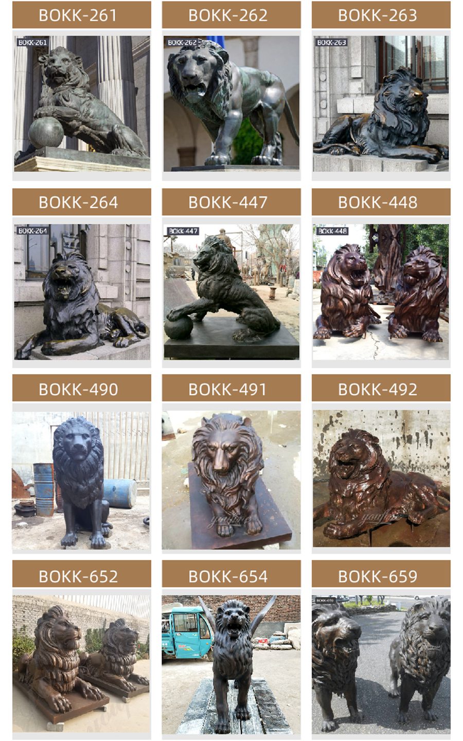 bronze lion statue (2)