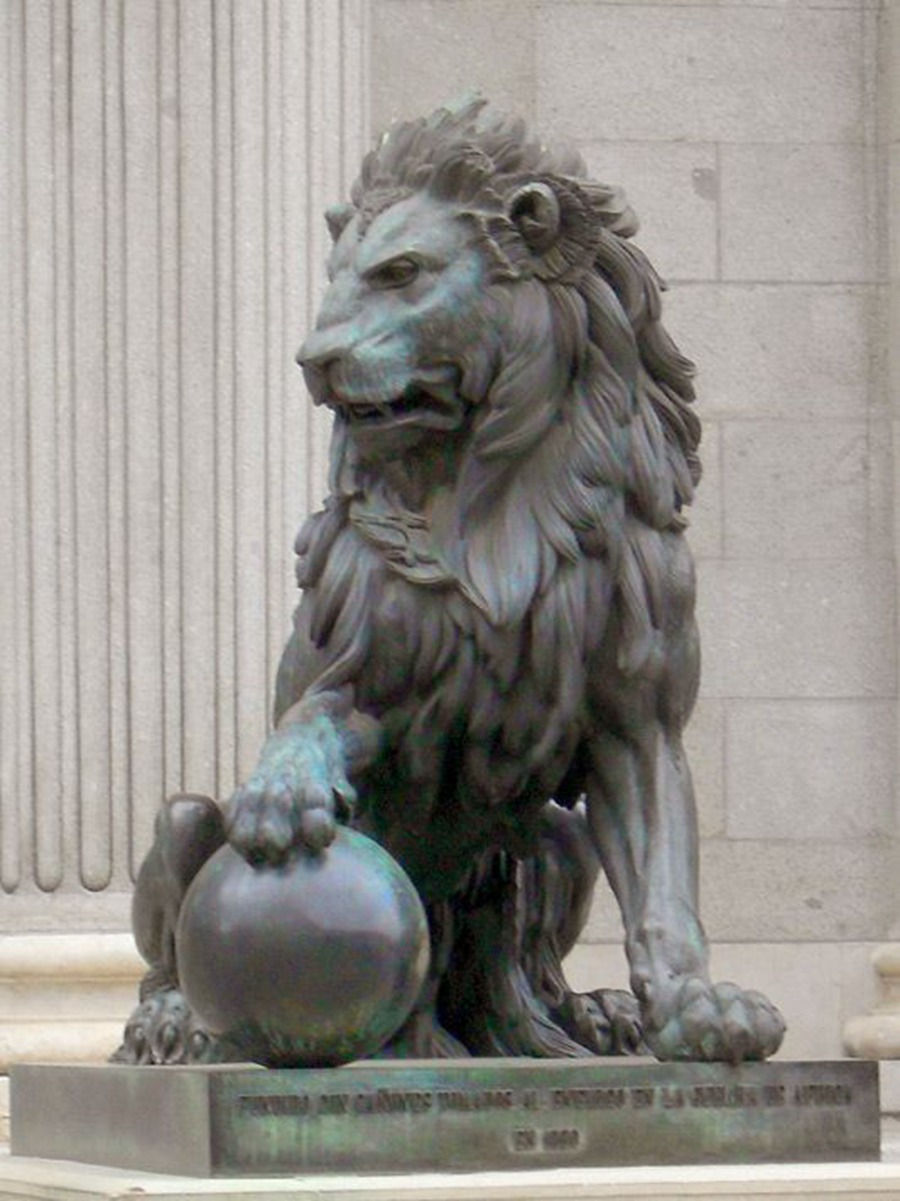 bronze lion statue for sale (1)