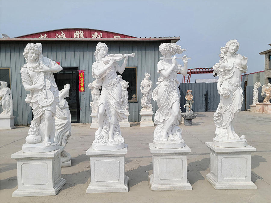 four seasons statues