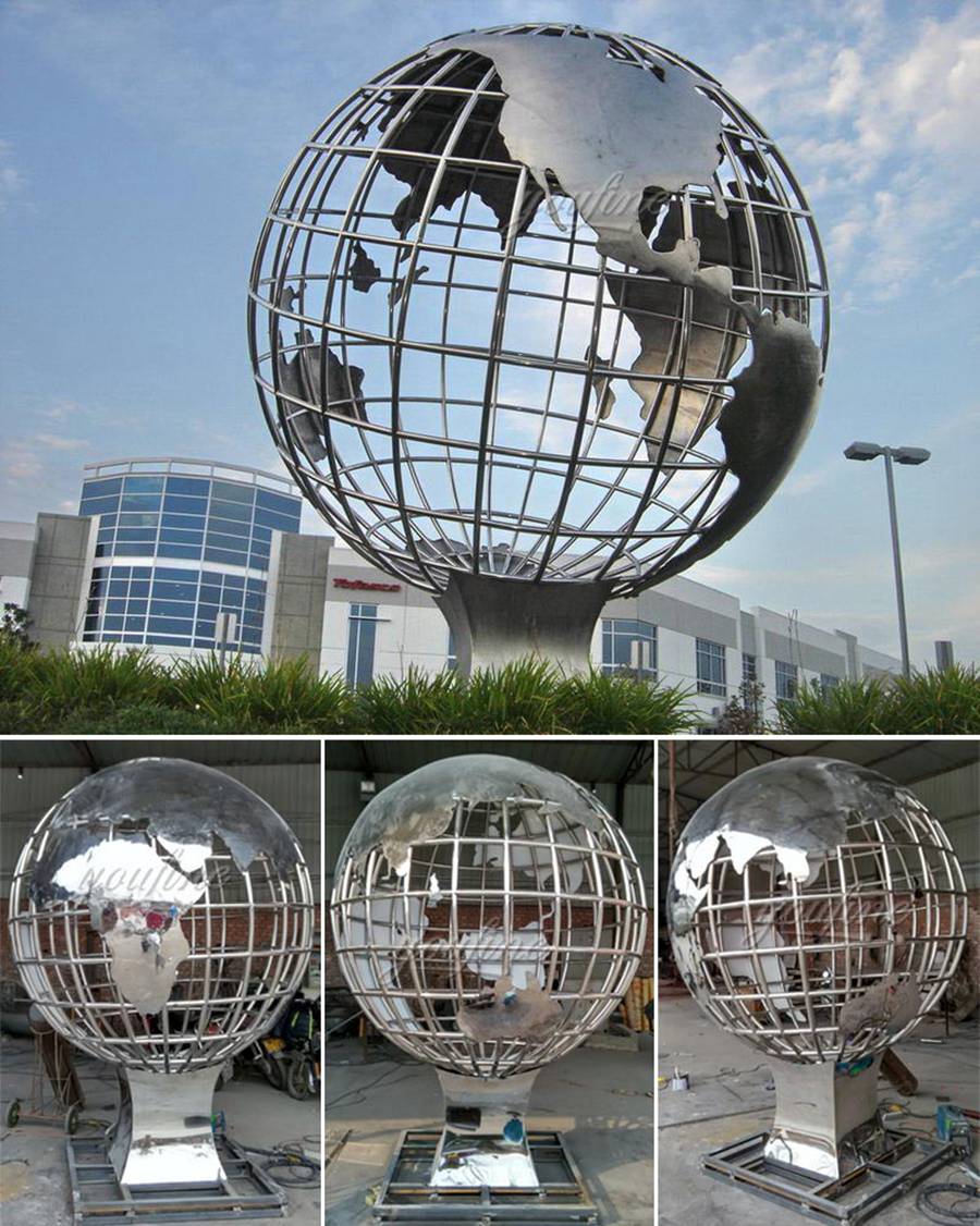 large metal global sculpture (5)