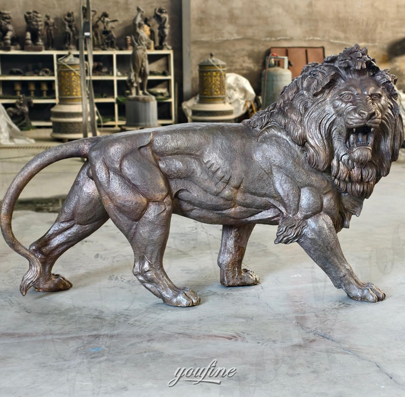 Maiwand Bronze Antique Lion Statue