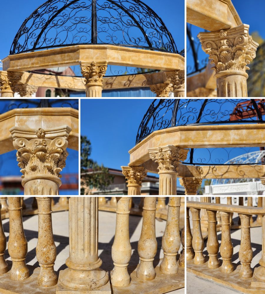 marble column gazebo for sale (1)
