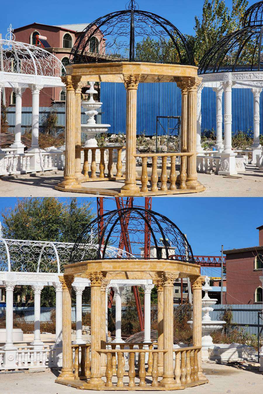 marble column gazebo for sale (2)